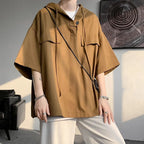 Men Casual Hooded Half Sleeve T-Shirt - ATLAS 1
