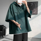 Men Casual Hooded Half Sleeve T-Shirt - ATLAS 1