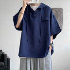 Men Casual Hooded Half Sleeve T-Shirt - ATLAS 1