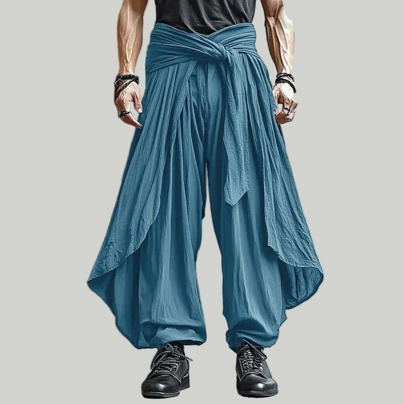 Men Casual Pleated Oversized Harem Trousers - ATLAS 1