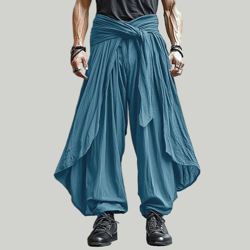 Men Casual Pleated Oversized Harem Trousers - ATLAS 1