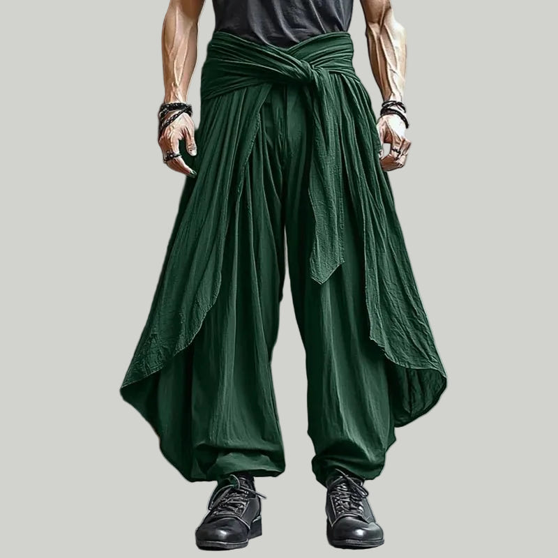 Men Casual Pleated Oversized Harem Trousers - ATLAS 1