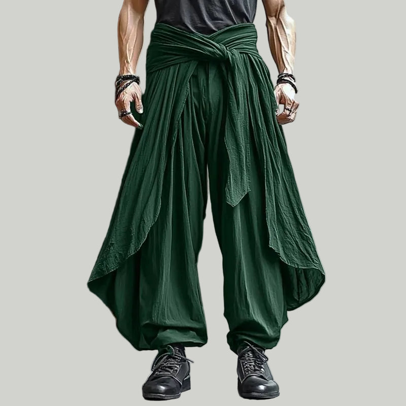 Men Casual Pleated Oversized Harem Trousers - ATLAS 1