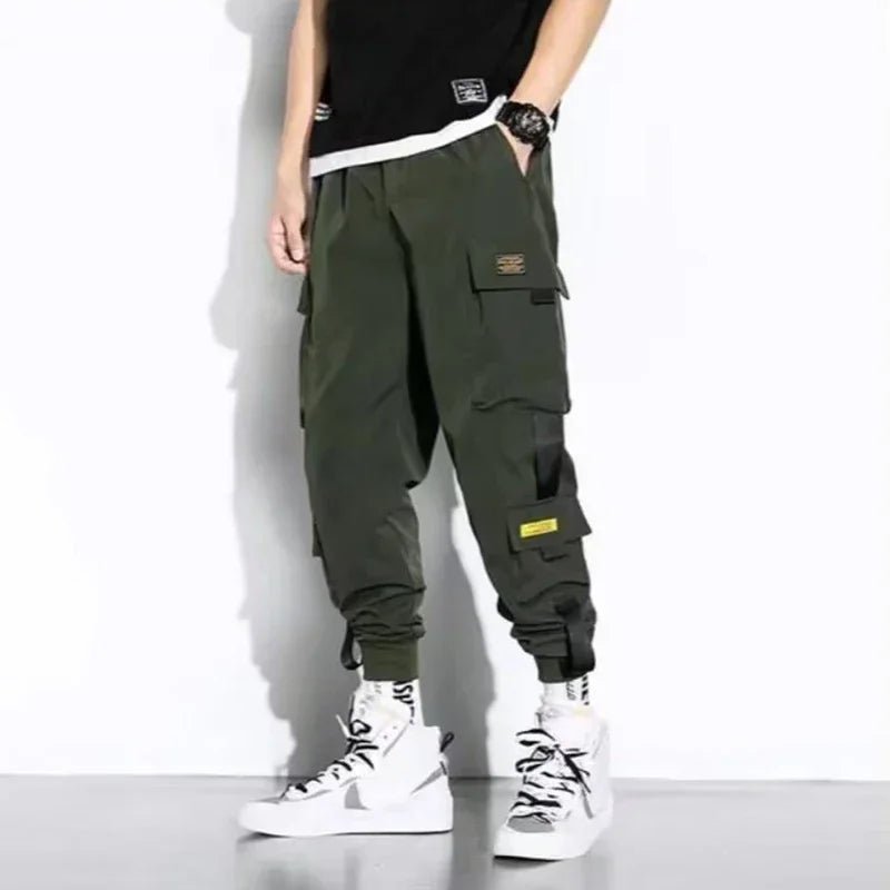 Men Casual Techwear Harem Cargo Sweatpants - ATLAS 1 - Techwear Store