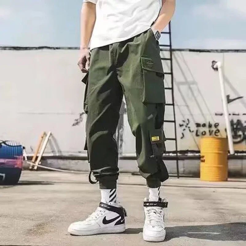 Men Casual Techwear Harem Cargo Sweatpants - ATLAS 1 - Techwear Store
