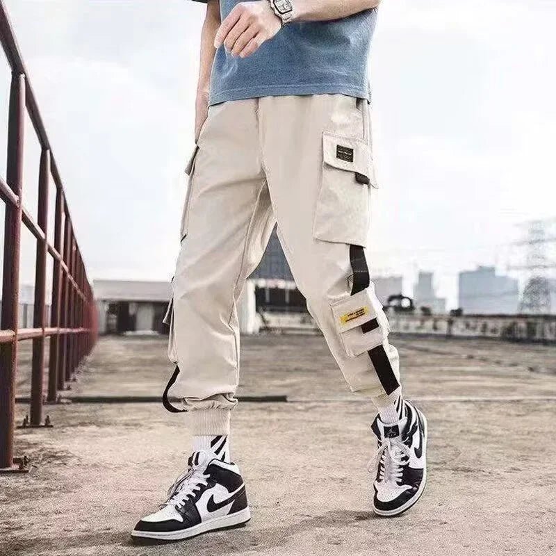 Men Casual Techwear Harem Cargo Sweatpants - ATLAS 1 - Techwear Store
