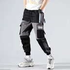 Men Elastic Waist Drawstring Cargo Pants - ATLAS 1
