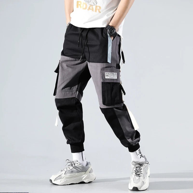 Men Elastic Waist Drawstring Cargo Pants - ATLAS 1