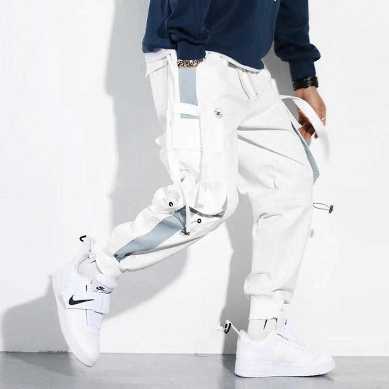 Men Elastic Waist Drawstring Cargo Pants - ATLAS 1