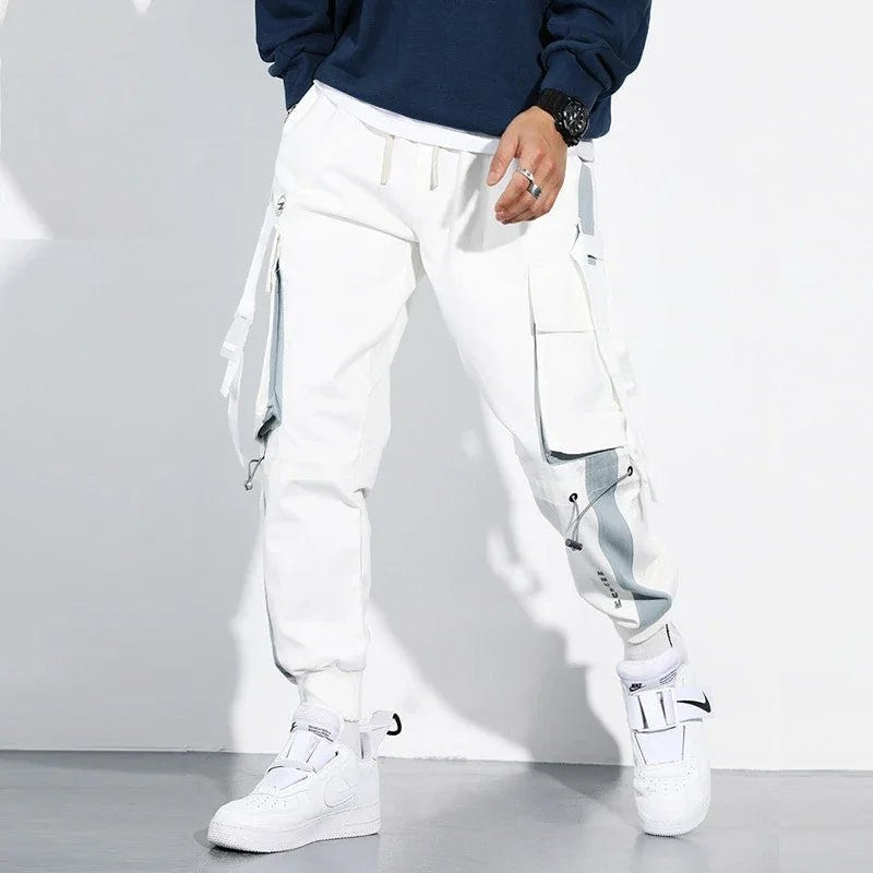 Men Elastic Waist Drawstring Cargo Pants - ATLAS 1