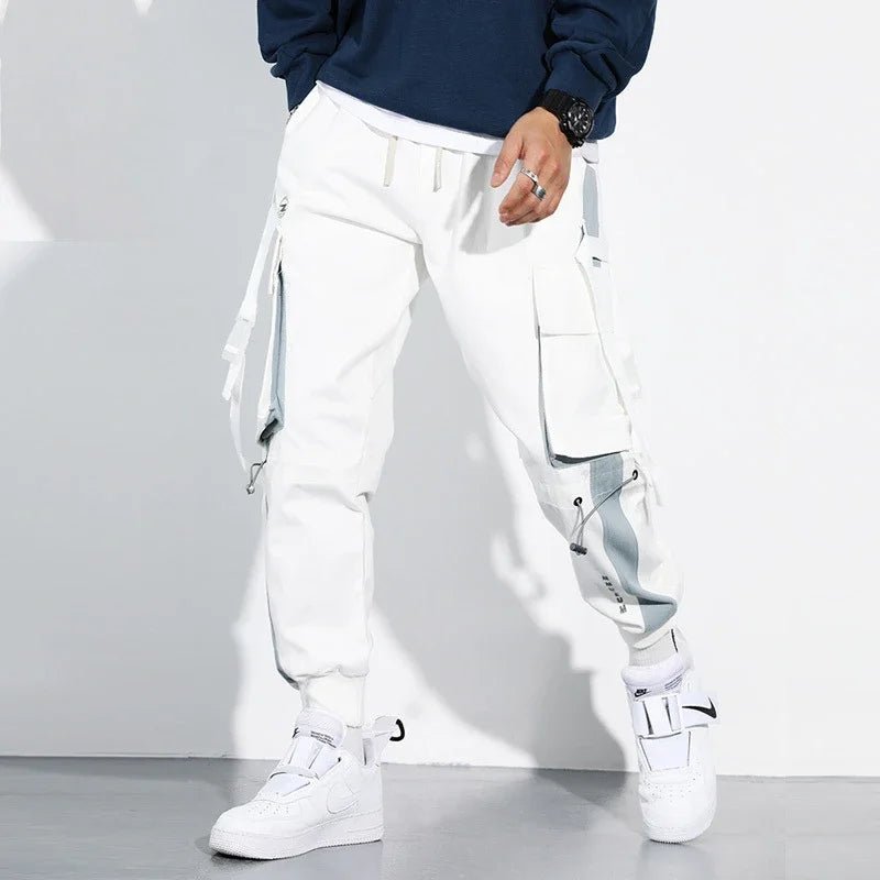 Men Elastic Waist Drawstring Cargo Pants - ATLAS 1