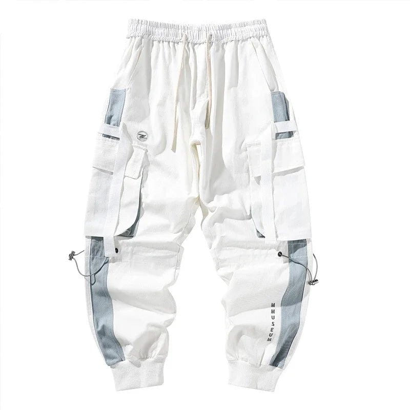 Men Elastic Waist Drawstring Cargo Pants - ATLAS 1