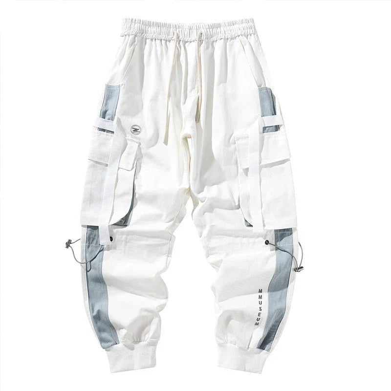 Men Elastic Waist Drawstring Cargo Pants - ATLAS 1