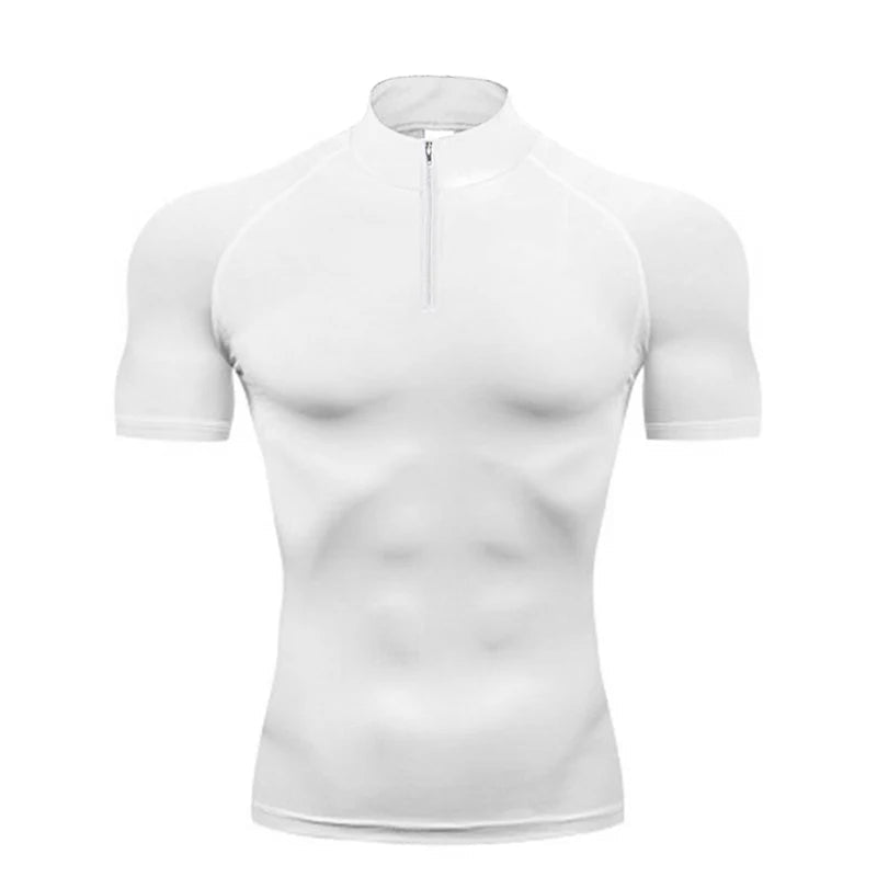 Men Fitness Compression Short Sleeve T-Shirt - ATLAS 1