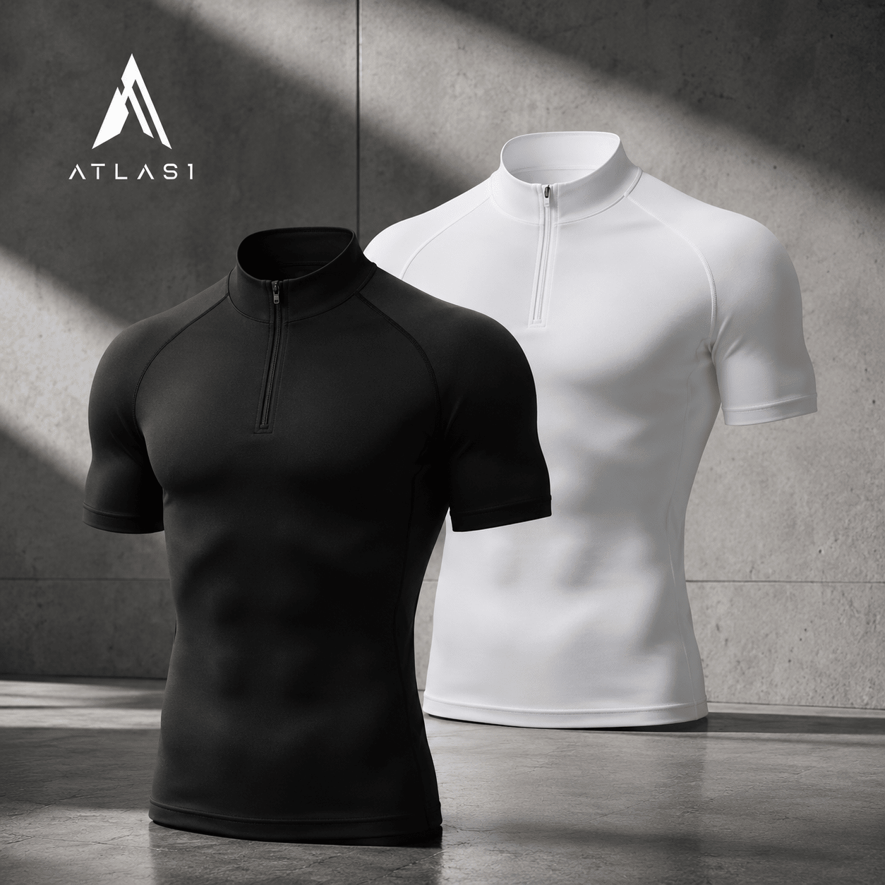 Men Fitness Compression Short Sleeve T-Shirt - ATLAS 1