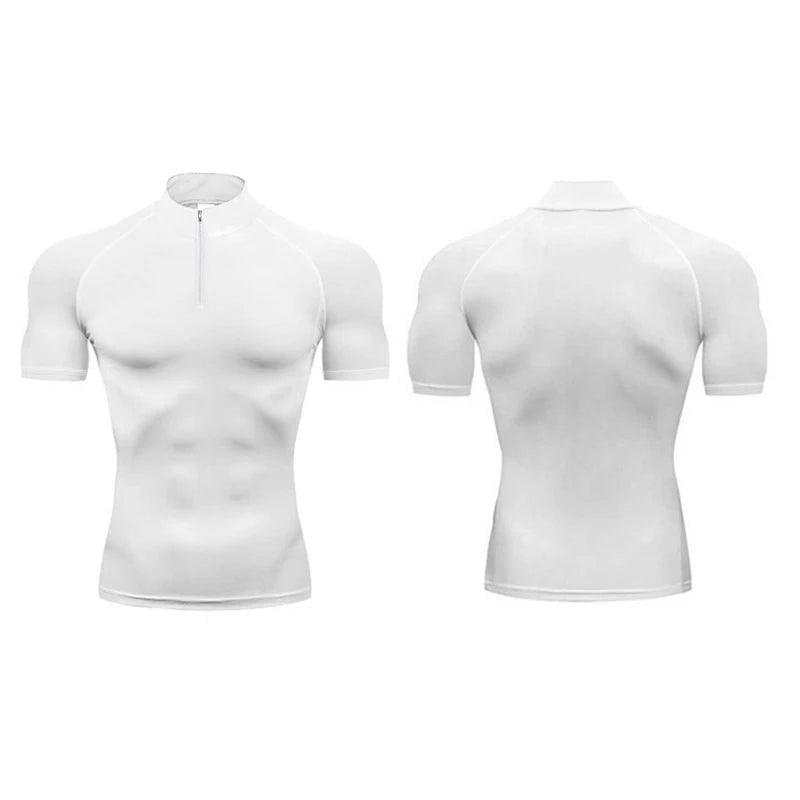 Men Fitness Compression Short Sleeve T-Shirt - ATLAS 1