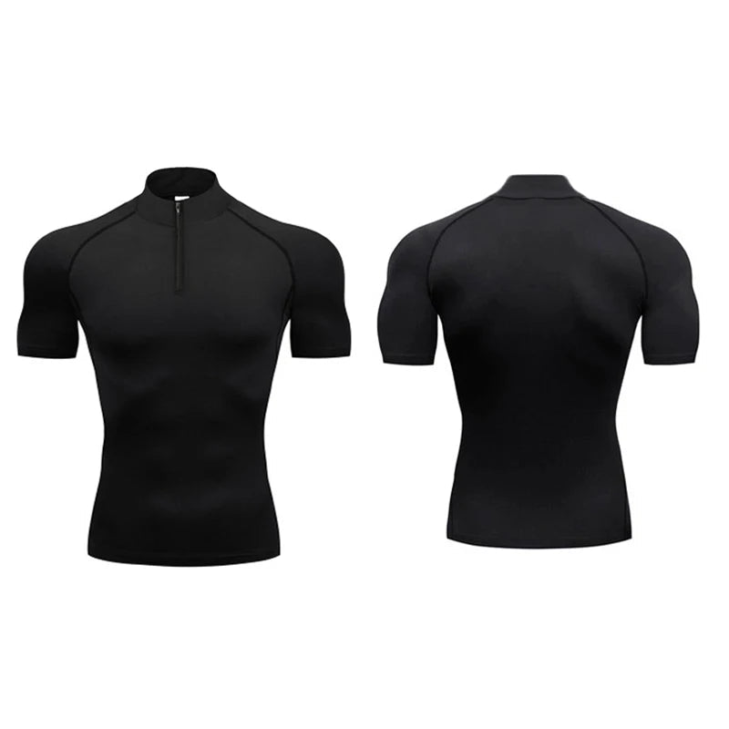 Men Fitness Compression Short Sleeve T-Shirt - ATLAS 1