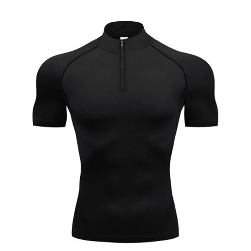 Men Fitness Compression Short Sleeve T-Shirt - ATLAS 1