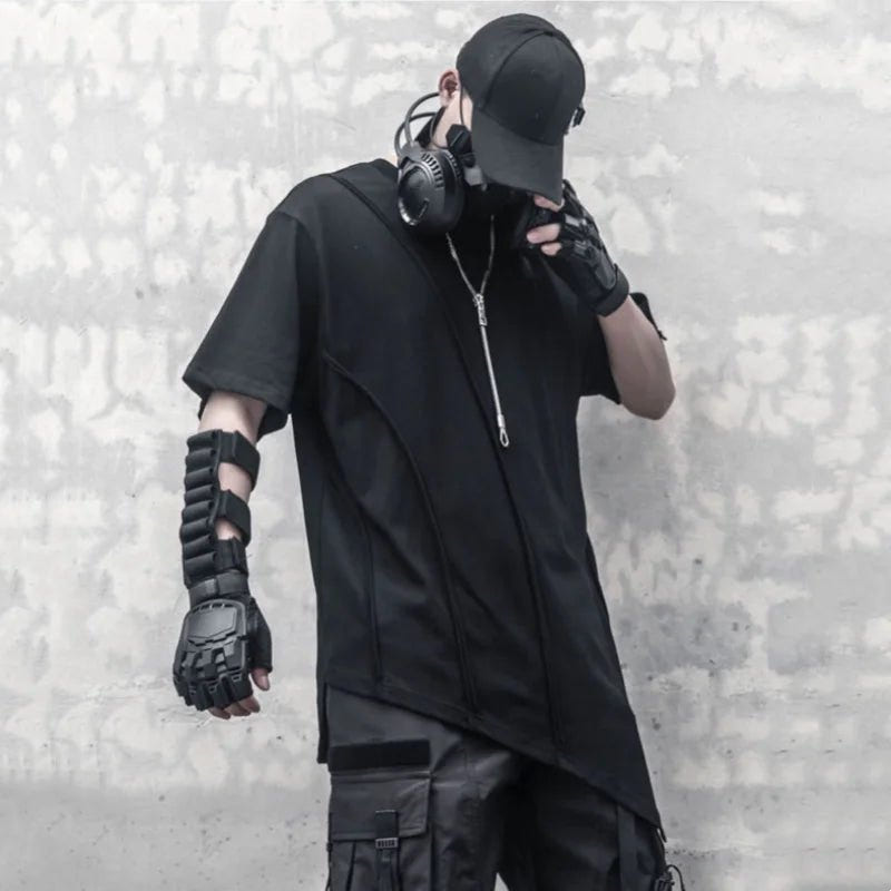 Men High Street Irregular Hem T-Shirt - ATLAS 1