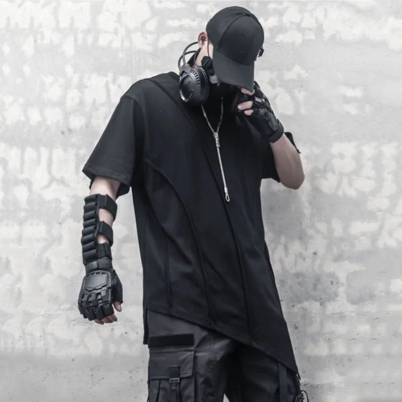 Men High Street Irregular Hem T-Shirt - ATLAS 1