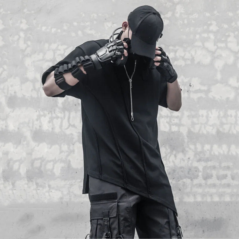 Men High Street Irregular Hem T-Shirt - ATLAS 1