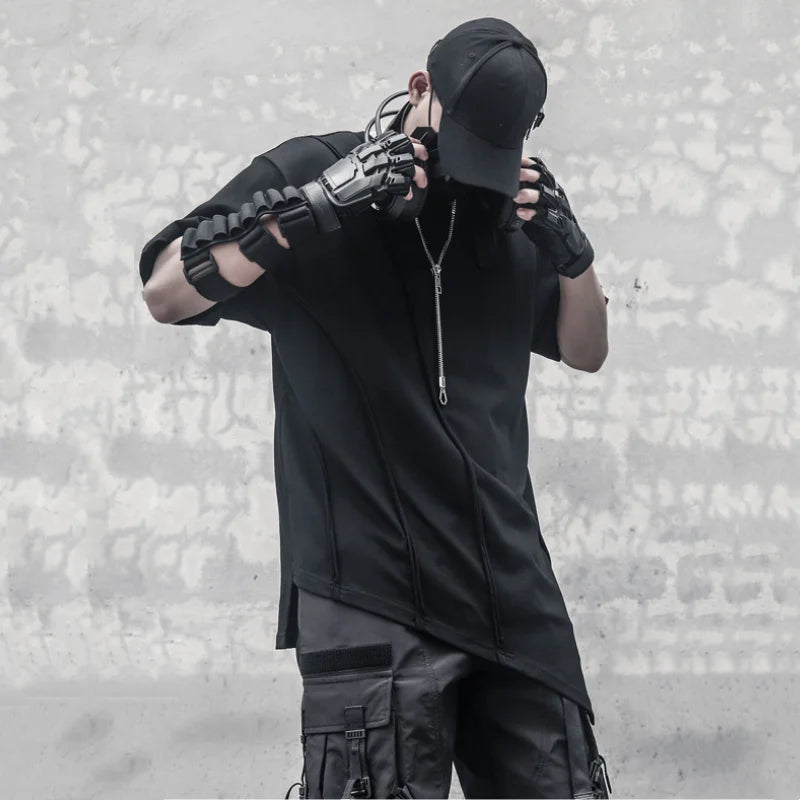 Men High Street Irregular Hem T-Shirt - ATLAS 1