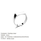 Men Minimalist Gold Plated Stainless Steel Ring - ATLAS 1