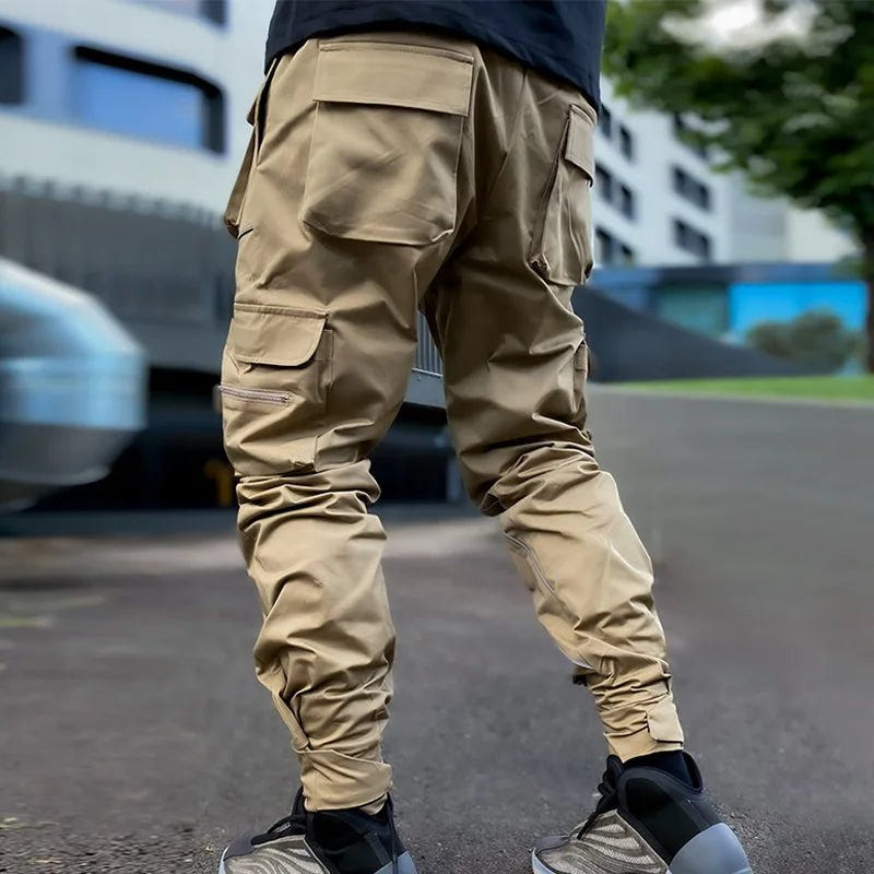 Men Reflective Cargo Joggers Streetwear Sports Pants - ATLAS 1 - Techwear Store