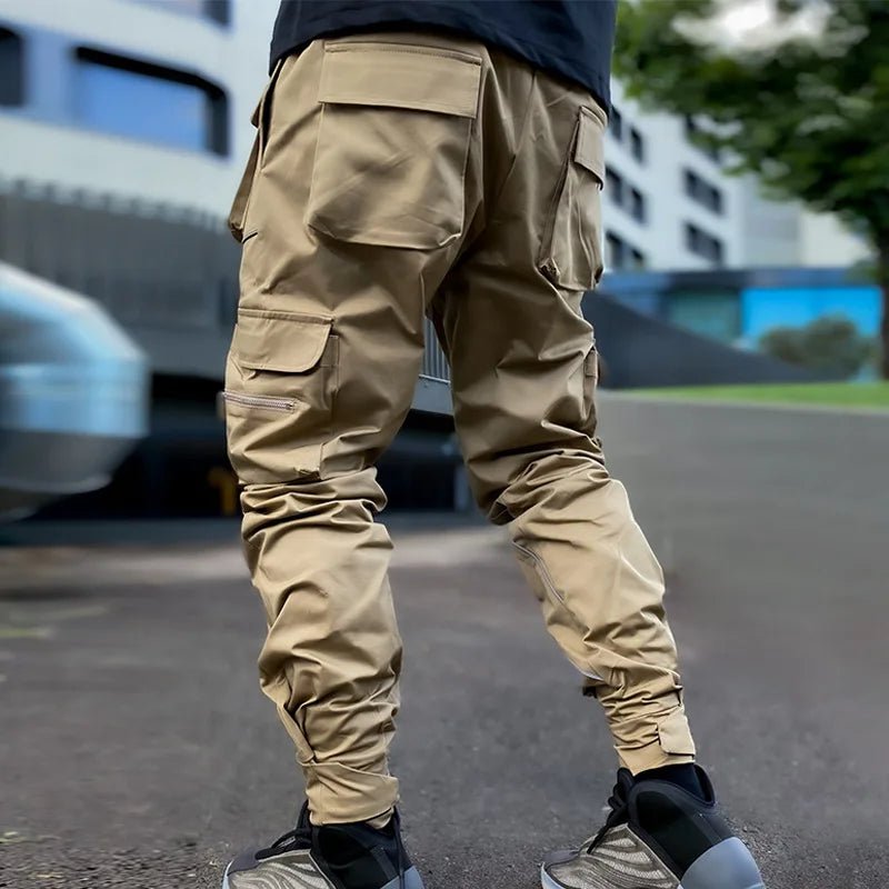 Men Reflective Cargo Joggers Streetwear Sports Pants - ATLAS 1 - Techwear Store
