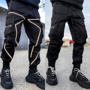 Men Reflective Cargo Joggers Streetwear Sports Pants