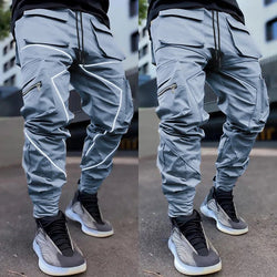 Men Reflective Cargo Joggers Streetwear Sports Pants - ATLAS 1 - Techwear Store