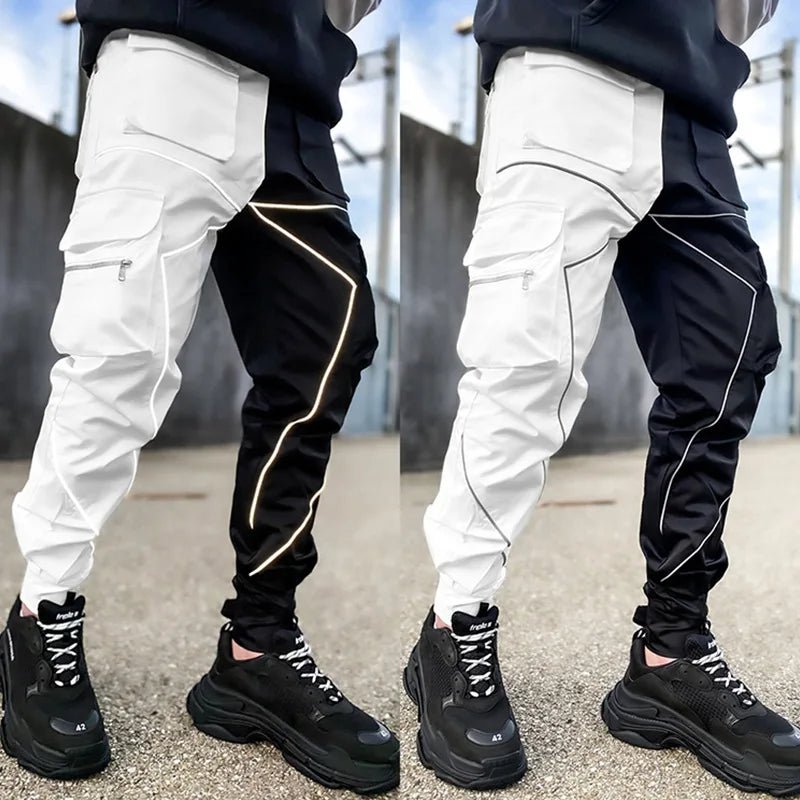 Men Reflective Cargo Joggers Streetwear Sports Pants - ATLAS 1 - Techwear Store