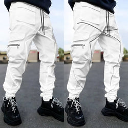 Men Reflective Cargo Joggers Streetwear Sports Pants - ATLAS 1 - Techwear Store