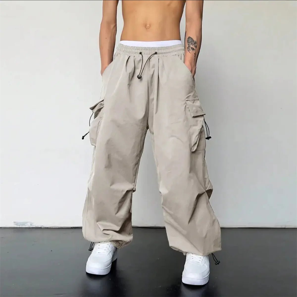 Men Streetwear Multi Pocket Cargo Sweatpants - ATLAS 1