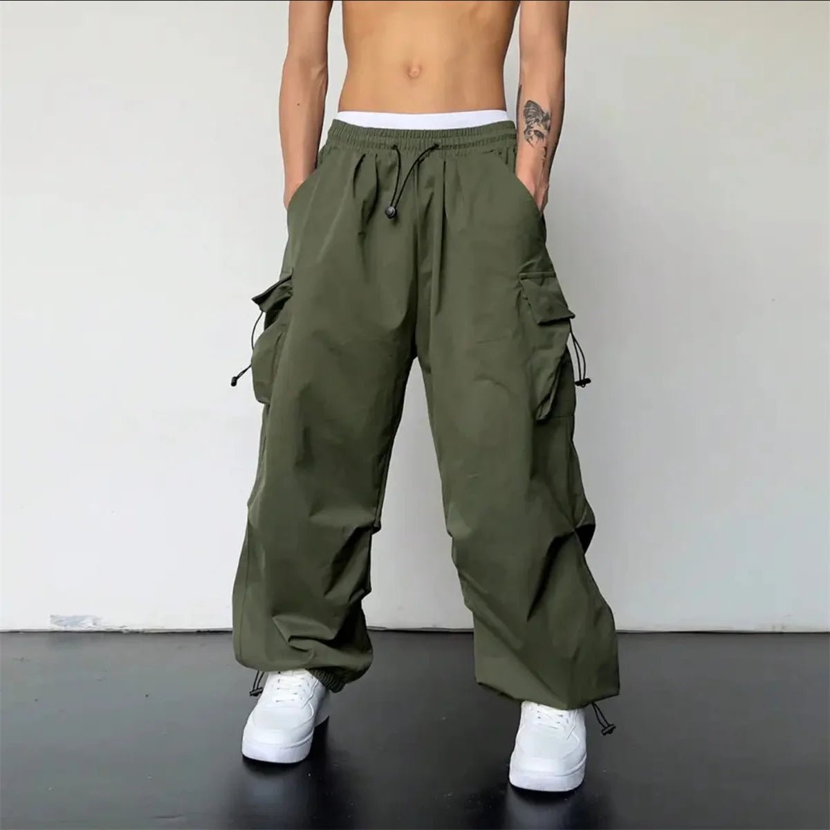 Men Streetwear Multi Pocket Cargo Sweatpants - ATLAS 1