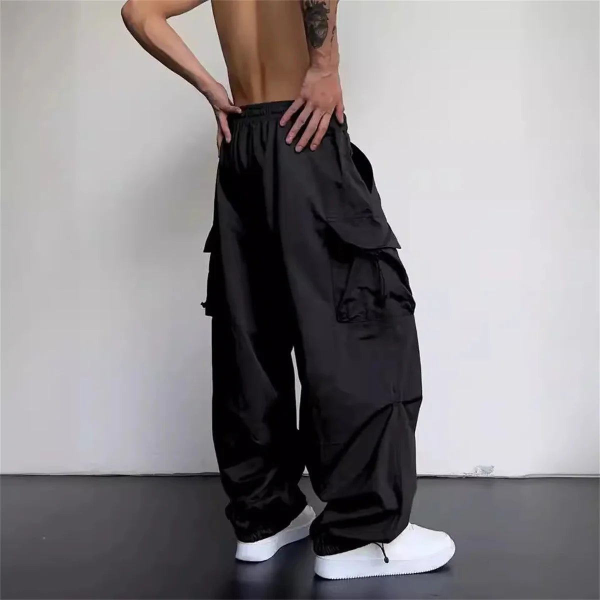 Men Streetwear Multi Pocket Cargo Sweatpants - ATLAS 1