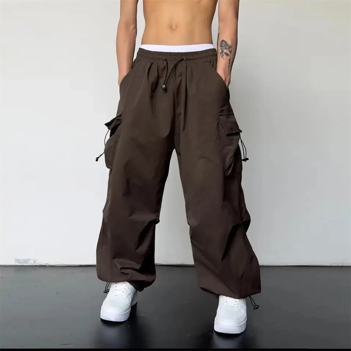 Men Streetwear Multi Pocket Cargo Sweatpants - ATLAS 1