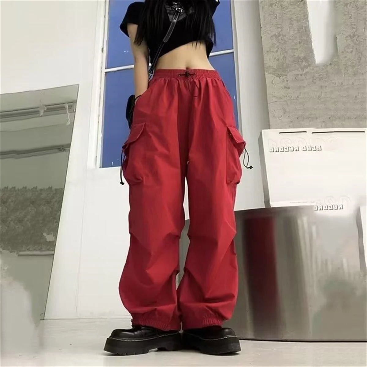Men Streetwear Multi Pocket Cargo Sweatpants - ATLAS 1