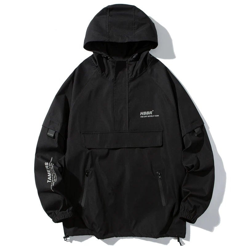 Men Streetwear Windbreaker Hip Hop Jacket - ATLAS 1
