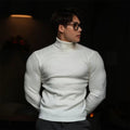 Men Striped Streetwear Turtleneck Sweater - ATLAS 1