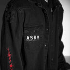 Men Techwear Denim Motorcycle Gym Jacket - ATLAS 1