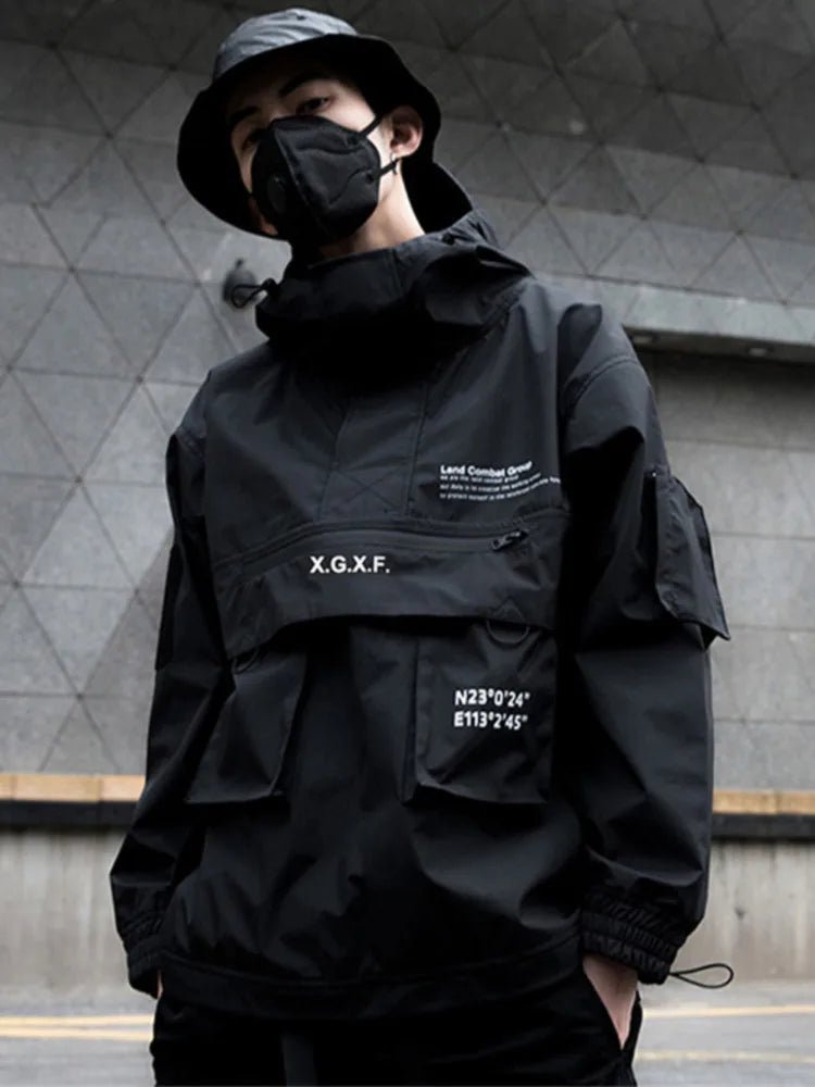 Men Techwear High Street Waterproof Hoodie Jacket - ATLAS 1
