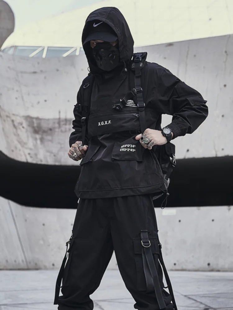Men Techwear High Street Waterproof Hoodie Jacket - ATLAS 1