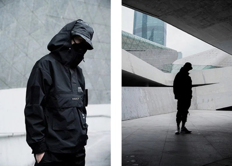 Men Techwear High Street Waterproof Hoodie Jacket - ATLAS 1