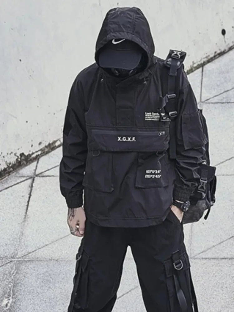Men Techwear High Street Waterproof Hoodie Jacket - ATLAS 1