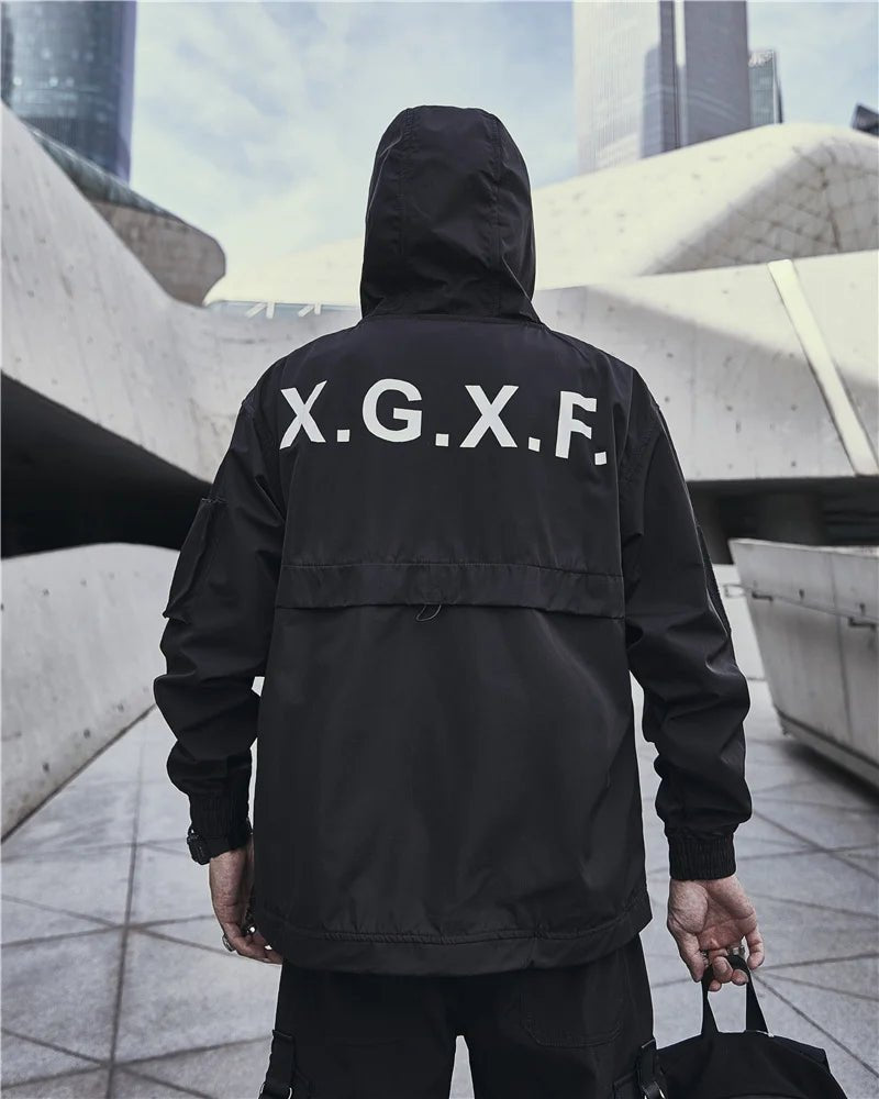 Men Techwear High Street Waterproof Hoodie Jacket - ATLAS 1