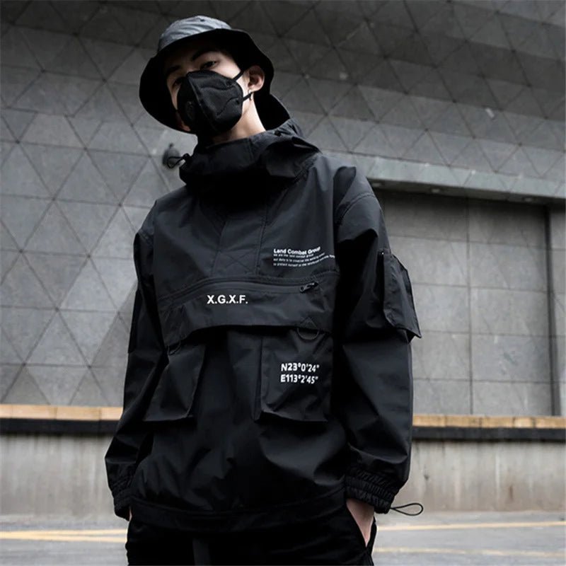 Men Techwear High Street Waterproof Hoodie Jacket - ATLAS 1