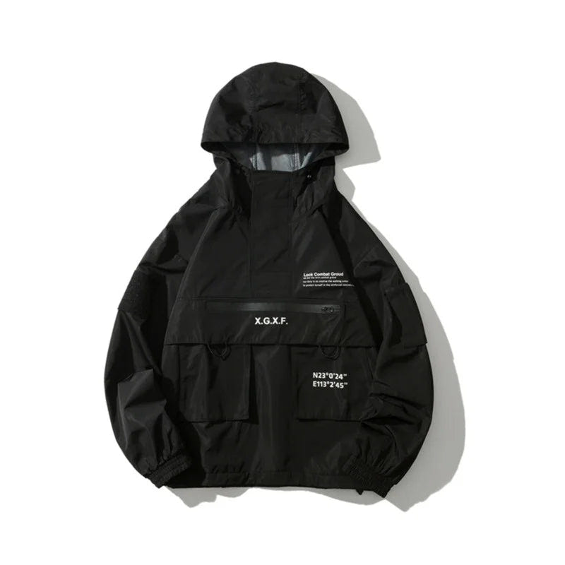 Men Techwear High Street Waterproof Hoodie Jacket - ATLAS 1