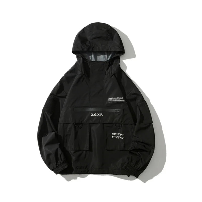 Men Techwear High Street Waterproof Hoodie Jacket - ATLAS 1