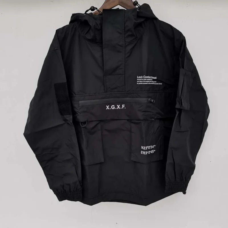 Men Techwear High Street Waterproof Hoodie Jacket - ATLAS 1